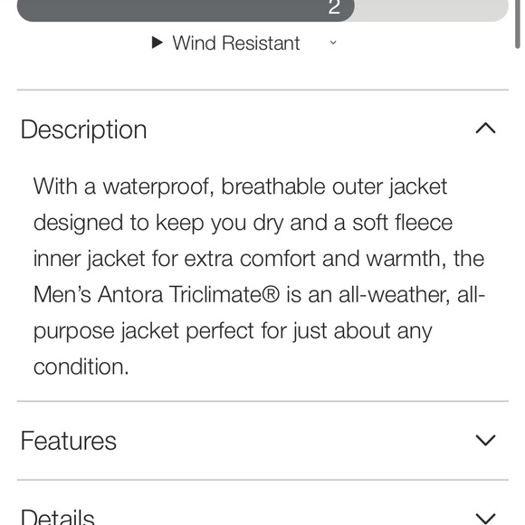 Mens Size Medium NorthFace Tri- Climate Jacket - Picture 8 of 9